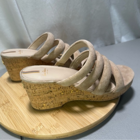Sam Edelman Yuki Caramel Suede Wedge Size 10 - Picture 4 of 5